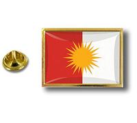 Akachafactory pins pin Badge pin's Metal avec Pince Papillon Drapeau Yazidi Yezidi