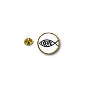 Akachafactory pins pin Badge pin's Metal Biker Motard Symbol ioxe Poisson Jesus chretien