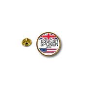 Akachafactory pins pin Badge pin's Metal Broche Pince Papillon Drapeau I Speak English
