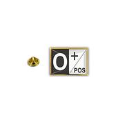 Akachafactory pins pin Badge pin's Metal Broche Pince Papillon Groupe sanguin O+ O Positif