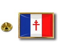 Akachafactory pins pin Badge pin's Metal Pince Papillon Drapeau Franc Libre de Gaulle