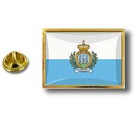 Akachafactory pins pin Badge pin's Metal Pince Papillon Drapeau Saint Marin san Marino