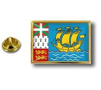 Akachafactory pins pin Badge pin's Metal Pince Papillon Drapeau Saint Pierre et Miquelon