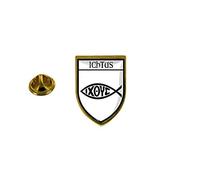 Akachafactory pins pin Badge pin's Souvenir Drapeau Pays Blason ioxe Poisson Jesus Ichthys