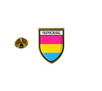 Akachafactory pins pin Badge pin's Souvenir Drapeau Pays Blason Pansexual Arc en Ciel Rainbow