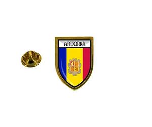 Akachafactory pins pin Badge pin's Souvenir Ville Drapeau Pays Blason Andorre Andorra