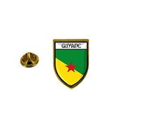 Akachafactory pins pin Badge pin's Souvenir Ville Drapeau Pays Blason guyane guyanais