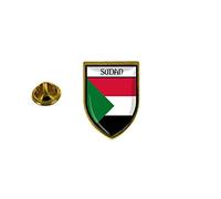 Akachafactory pins pin Badge pin's Souvenir Ville Drapeau Pays Blason Soudan soudanais