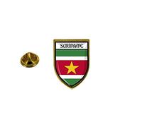Akachafactory pins pin Badge pin's Souvenir Ville Drapeau Pays Blason Suriname