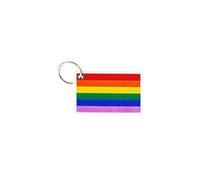 Akachafactory Porte cle cles Clef Brode Patch ecusson Badge Drapeau Arc en Ciel Rainbow