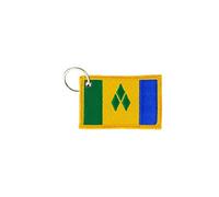 Akachafactory Porte cle cles Clef Brode Patch ecusson Badge Drapeau Saint Vincent Grenadines