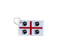 Akachafactory Porte cle cles Clef Brode Patch ecusson Badge Drapeau sardaigne Sardinia sarde