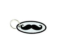 Akachafactory Porte cle cles Clef Brode Patch ecusson Biker Morale Moustache France