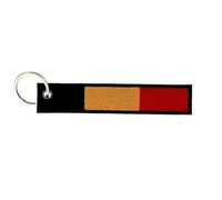 Akachafactory Porte cle cles Clef Brode Patch ecusson Drapeau Brassard Belgique Belge