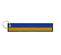 Akachafactory Porte cle cles Clef Brode Patch ecusson Drapeau Brassard Ukraine ukrainien