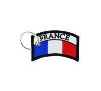 Akachafactory Porte cle cles Clef Brode Patch ecusson Drapeau France Armee Militaire Francais