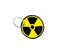Akachafactory Porte cle cles Clef Brode Patch ecusson Morale Anti nucleaire Radiation Zombie