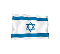 Akachafactory Sticker Autocollant Drapeau Exterieur Vinyle Voiture Moto Israel israelien