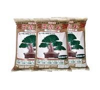 Akadama Premium japonais triple ligne rouge, lot de 3 sacs de 14 l, grain extra shohin, grain moyen et gros grain, terre pour bonsaï