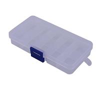 Akaddy Portable Plastique Transparent Leurre de pêche Boîte de Rangement Portables, 10 Compartiments