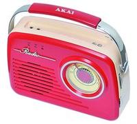 Akai AR78R Radio AM/FM Rouge G