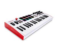 Akai Professional MPK Mini Plus - Clavier MIDI USB à 37 Touches avec Huit Pads MPC, Molettes, Logiciel de Production et Native Instruments Sound Package, Édition Limitée Blanc