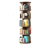 AKALNNB Bibliothèque ronde rotative à 360 °, grand espace de rangement, cultiver l'intérêt des enfants pour la lecture, le rangement de CD et DVD