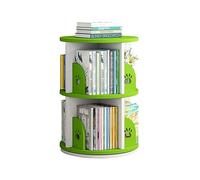 AKALNNB Bibliothèque rotative à 4 étages ronde haute densité pour enfants Bibliothèque créative motif pattes d'ours
