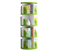 AKALNNB Bibliothèque rotative à 4 étages ronde haute densité pour enfants Bibliothèque créative motif pattes d'ours