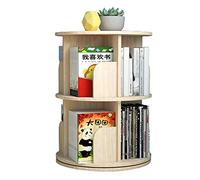 AKALNNB Bibliothèques rondes rotatives à 360° pour enfants, cultiver l'intérêt des enfants pour la lecture, CD et DVD