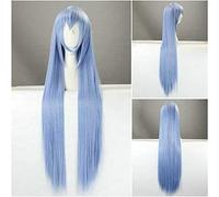 Akame ga Kill ! Esdeath Perruque de cosplay longue et droite avec bonnet de perruque gratuit pour fête, quotidien, Halloween, cosplay
