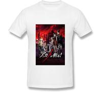Akame GA Kill Men's Summer Cool Short Sleeve Classic Tee Costume Breathable Cotton Light Beach T Shirt Manches Courtes(3X-Large)