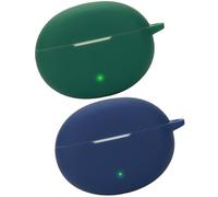 Akancy Compatible pour OnePlus Buds Nord 3 Pro Casque, [Prend en Charge Le Chargement sans Fil] [Étui de Protection Antichoc] Étui de Protection en Silicone pour Casque (Blue Green)