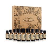 AKARZ Coffret 10 Huiles Essentielles Florales, 10x10ml Série Fleurs pour Diffuseur, Bougies & Savons - Senteurs Exotiques - Set Cadeau