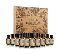 AKARZ Hots 10x10ML ensembles d'huiles essentielles bois de santal, musc, lavande, jasmin, rose, patchouli, ylang ylang, vanille, eucalyptus, huile essentielle de myrrhe pour, aromathérapie