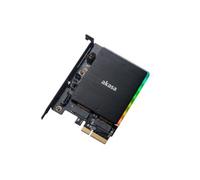Akasa Adaptateur M.2 PCI-E SATA RGB LED Karte