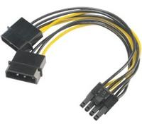 AKASA - Adaptateur Molex 4 broches vers PCIe 6+2 broches