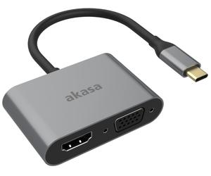 Akasa Adaptateur multiport USB-C vers HDMI et VGA
