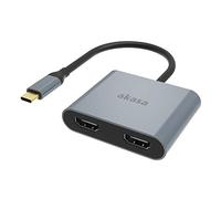 Akasa Usb-c Auf Dual Hdmi Mst Adapter - 4k᤼hz, 4kᤞhz Dual
