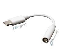 Akasa Adaptateur USB Type-C vers Prise Casque 3,5 mm | Compact et très Portable | 100 mm | Blanc | AK-CBCA27-10WH
