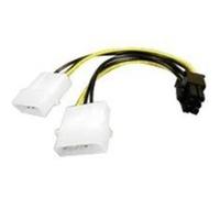Akasa Câble adaptateur AK-CB4-6 Molex 4 broches vers PCIe 6 broches 20 cm