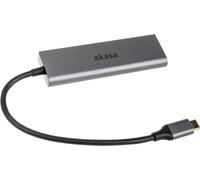 akasa ak-cbca25-18 argent hub usb avec 4 x usb a
