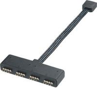 Akasa AK-CBLD02-10BK, 0,1 m, mâle, femelle, direct, direct, noir