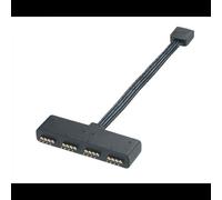 Akasa AK-CBLD02-10BK - Câble d'alimentation interne 0.1m, Connecteur Mâle vers Femelle, compatible Akasa Vegas X7/MB - Noir, Facteur de forme droit