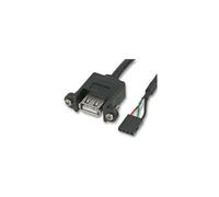 AKASA - AK-CBUB06-60BK - Câble, En-Tête Intérieur Vers USB A Femelle Ext