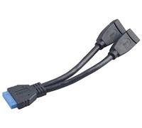Akasa AK-CBUB09-15BK Câble Adaptateur Noir/Bleu