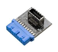 Akasa AK-CBUB51-BK changeur de genre de câble USB 3.0 19-pin header USB 3.1 A Bleu