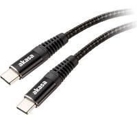 akasa ak-cbub54-10bk câble de charge usb type c vers usb type c 100w pd noir