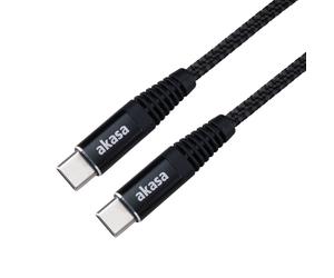 Akasa AK-CBUB54-10BK câble USB 1 m USB C Noir