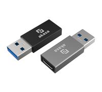 Akasa AK-CBUB61-KT02 changeur de genre de câble USB Type-A USB Type-C Noir, Gris